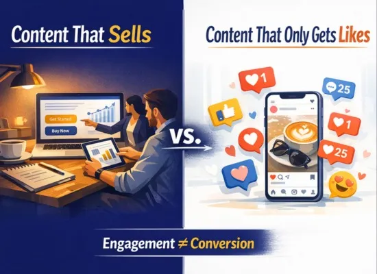 Content That Sells vs. Content That Only Gets Likes