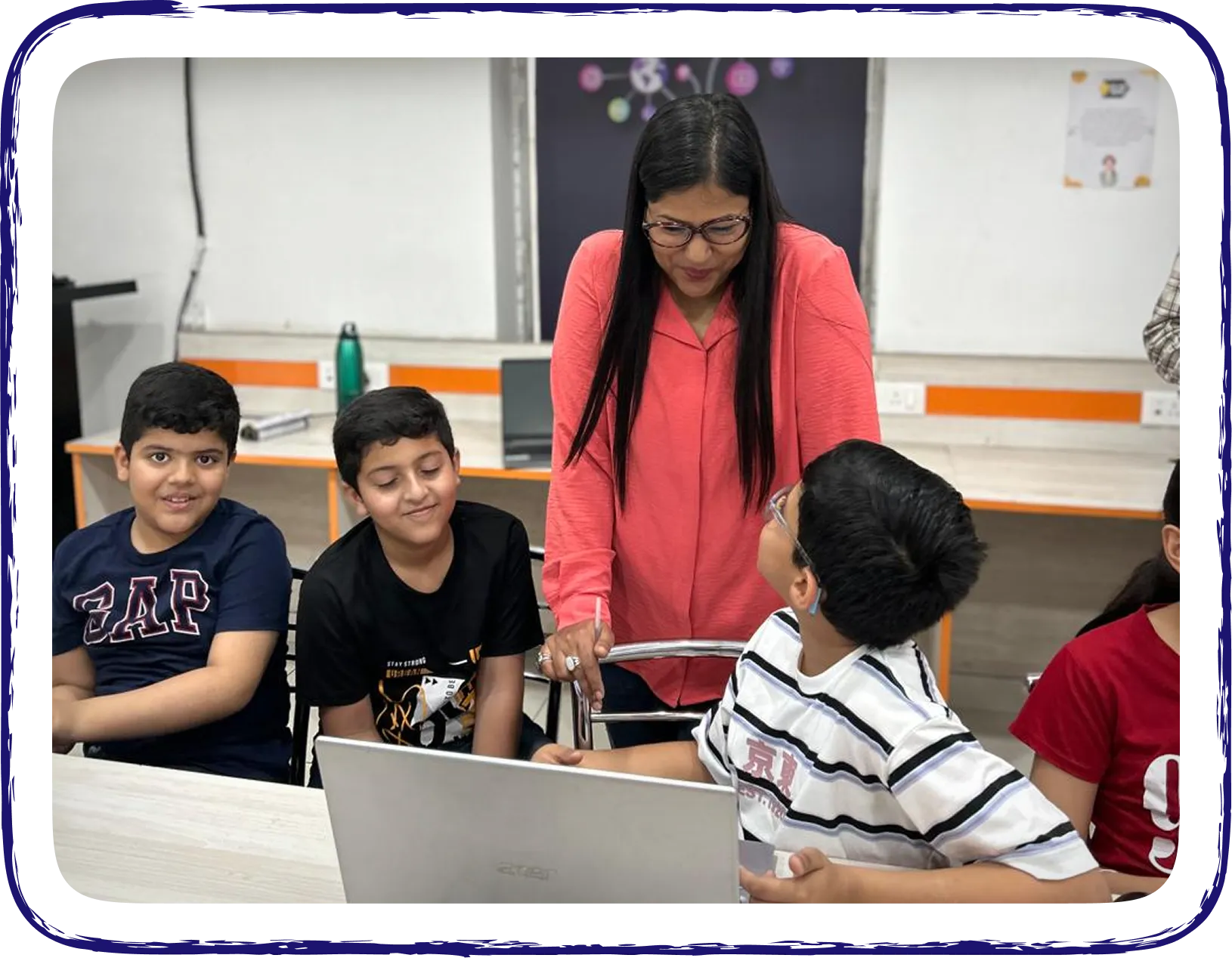 Kids learning digital skills