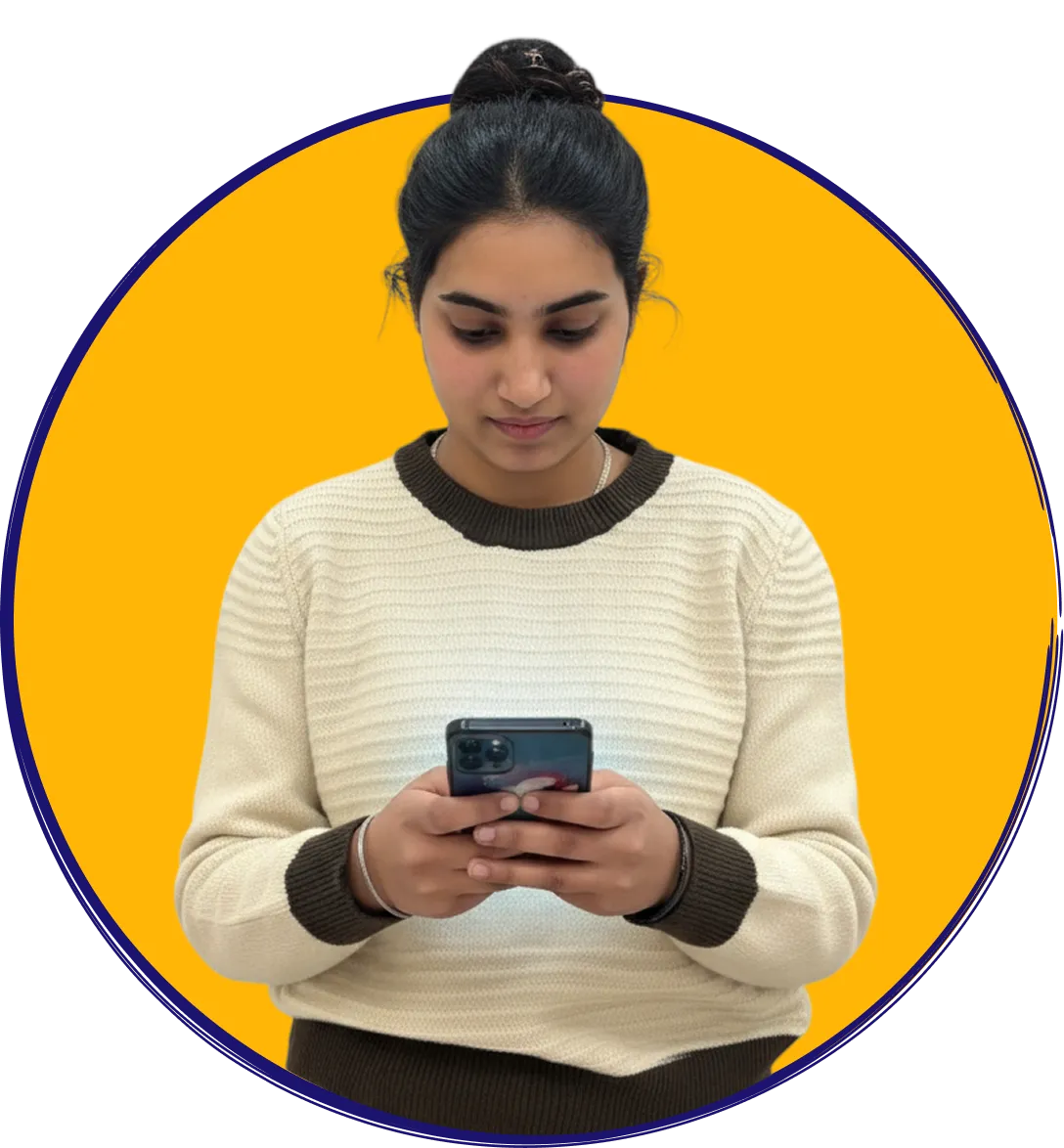 SEO content on phone