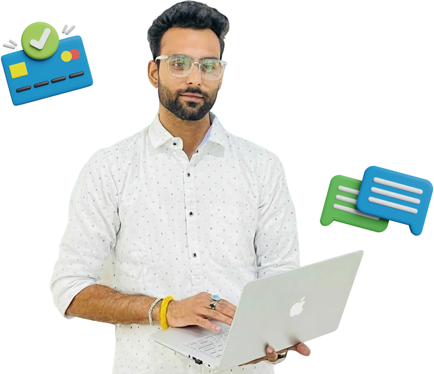 SEO specialist with laptop