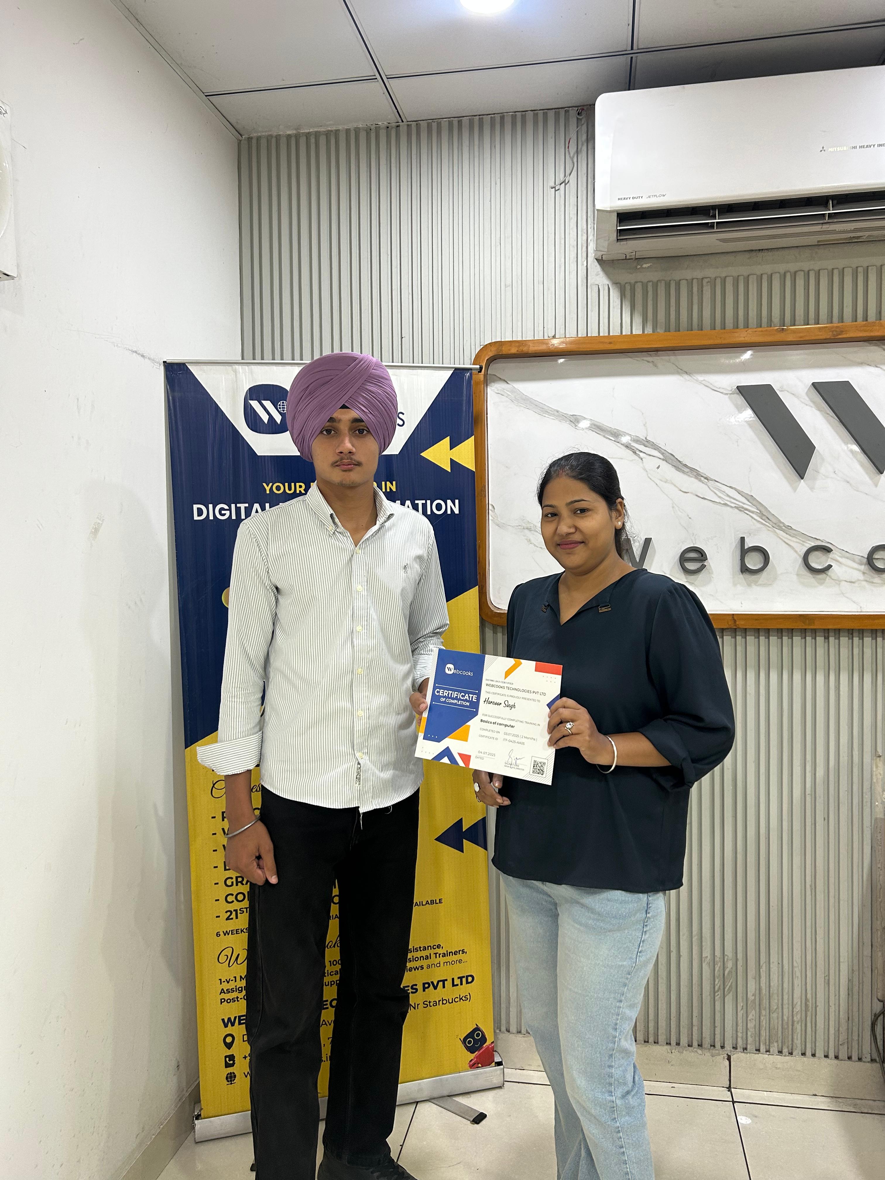 Harnoor singh - Webcooks Client